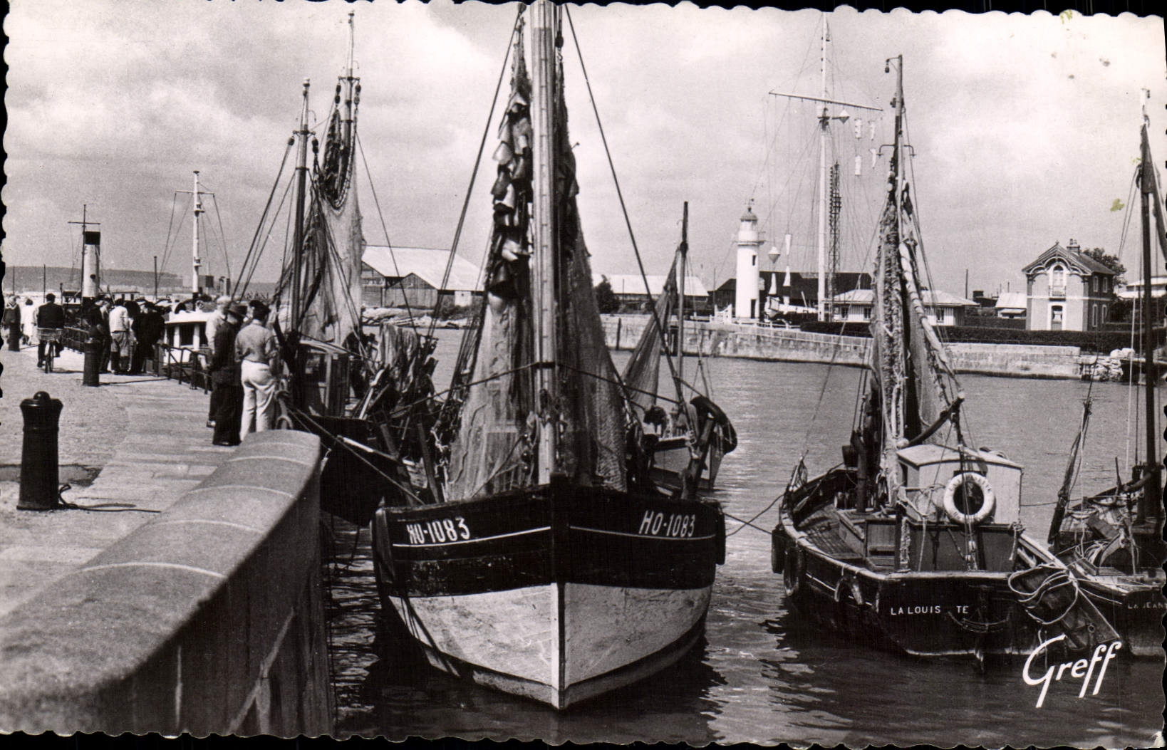 Hafen von Honfleur — Der Hafen und der Leuchtturm — Éditions Greff