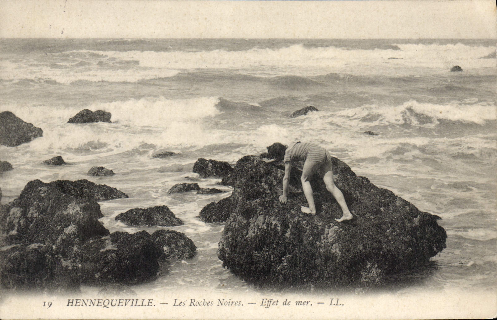 Hennequeville — Die schwarzen Felsen — Seestimmung — LL.