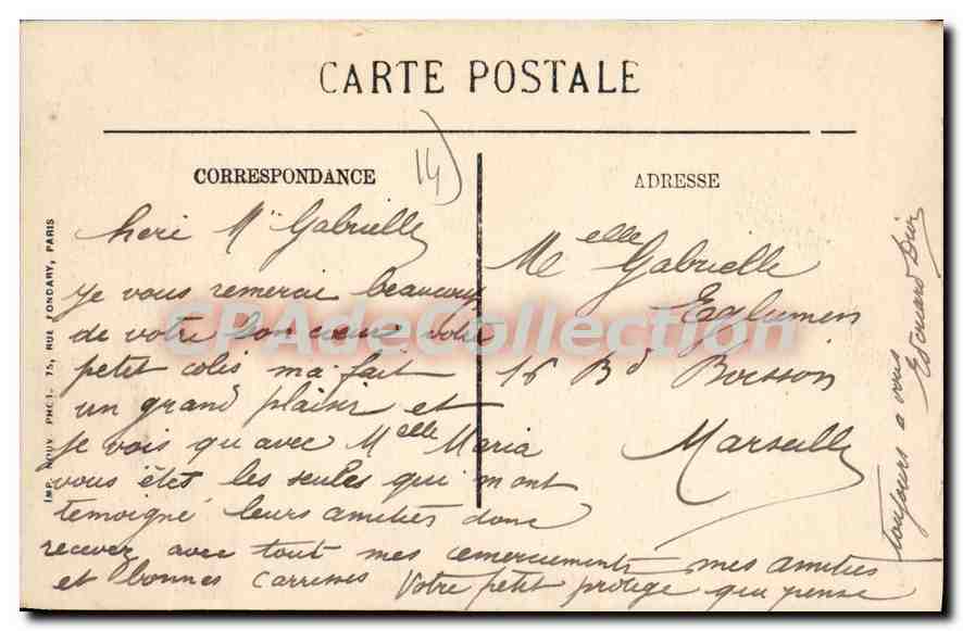 Caen — Straße Froide und Crouche von Saint-Sauveur — Edition des Nouvelles Géographiques — Rückseite