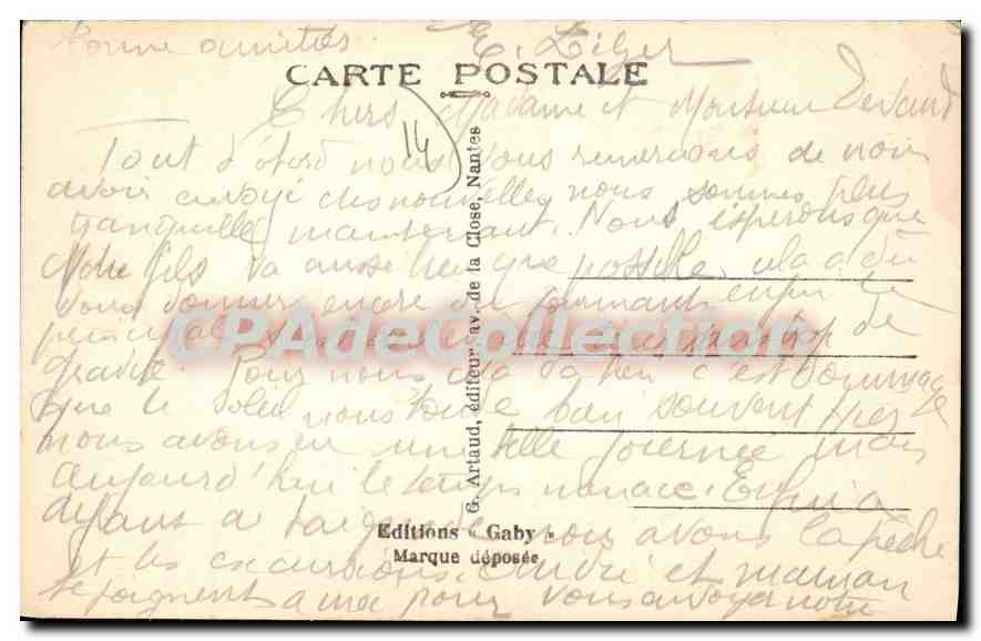 Langrune-sur-Mer (Calvados) — Körperkultur — Gaby, Nr. 29 — Rückseite