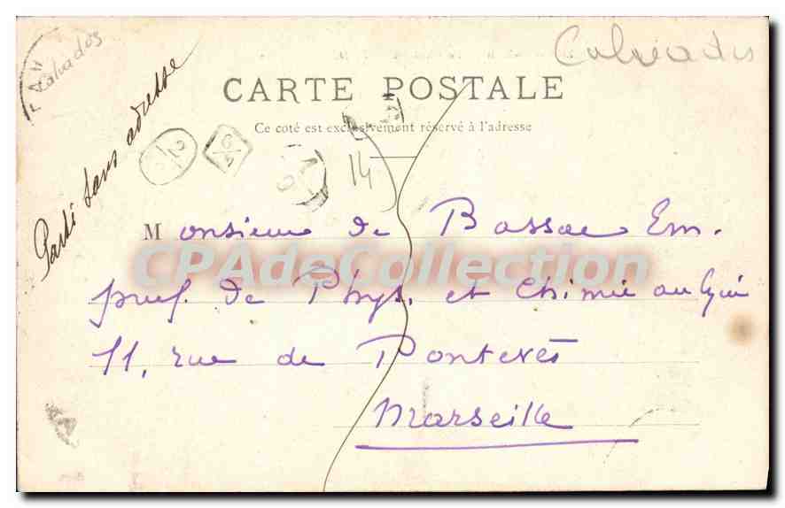 Lion-sur-Mer — Le Château — L. D. — Verso