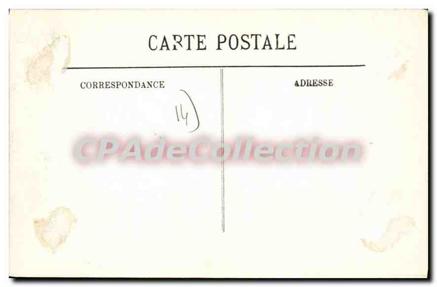 CPA Trouville La Place de l'Hotel de Ville  — Rückseite