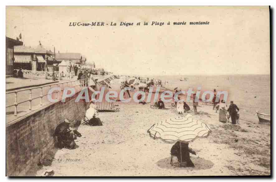 LUC-sur-MER - Die Digue und der Strand bei Ebbe — Éd. TELLIER