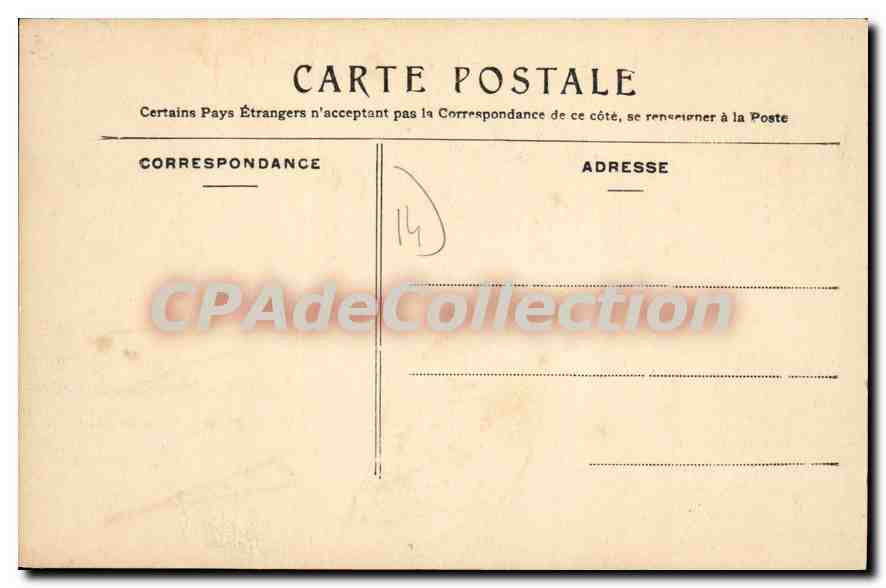 CPA Trouville sur Mer La Plage Hotel de Paris  — Rückseite
