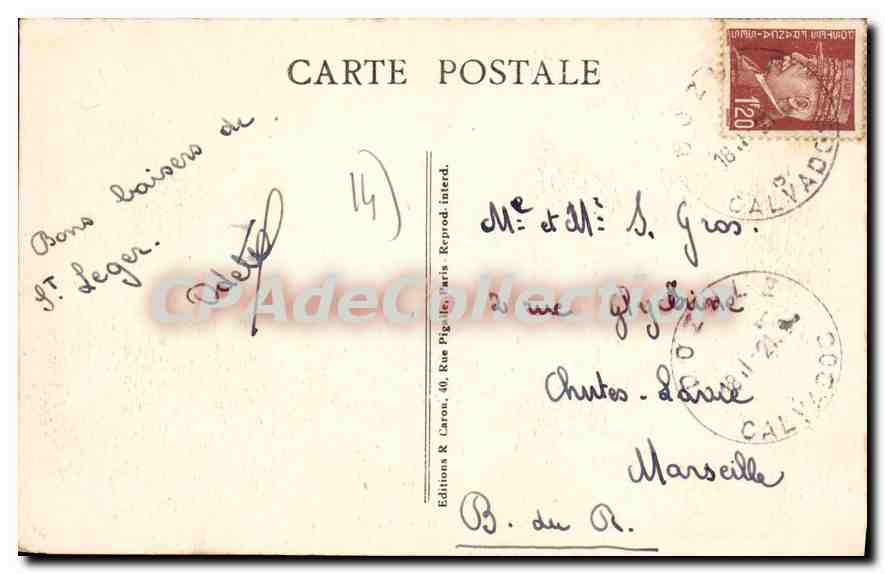 Dozulé (Calvados) — Le Calvaire — Éditions & Caron, Paris — Rückseite