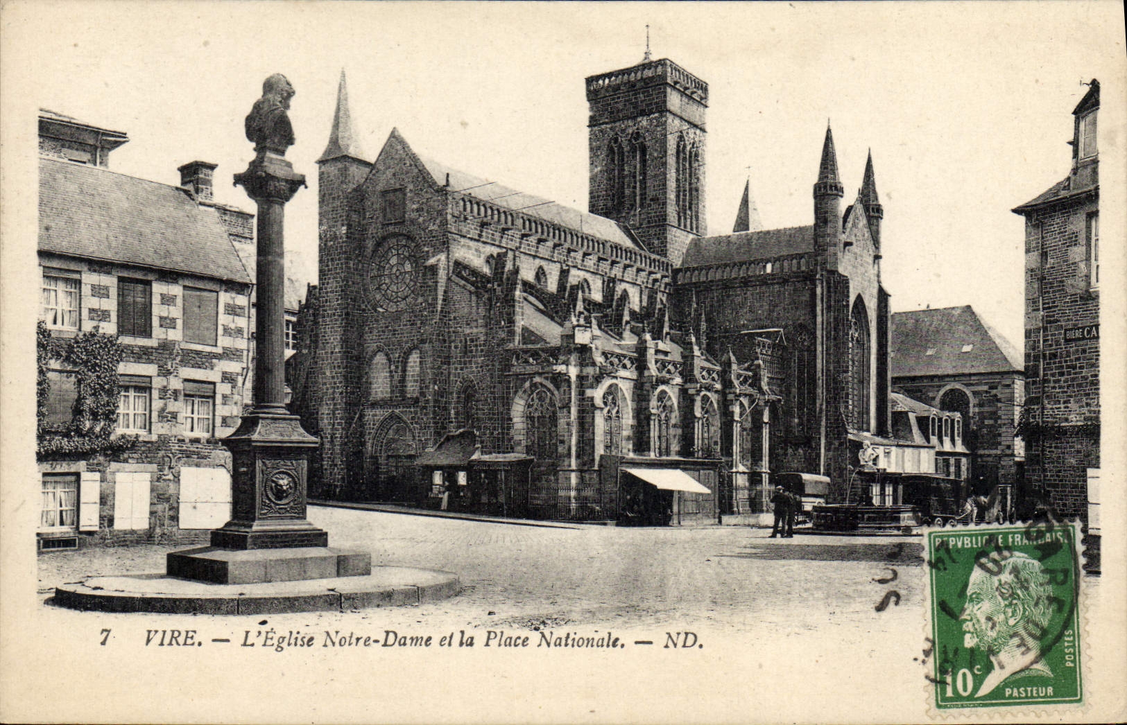 Vire — Kirche Notre-Dame und Nationalplatz — ND.