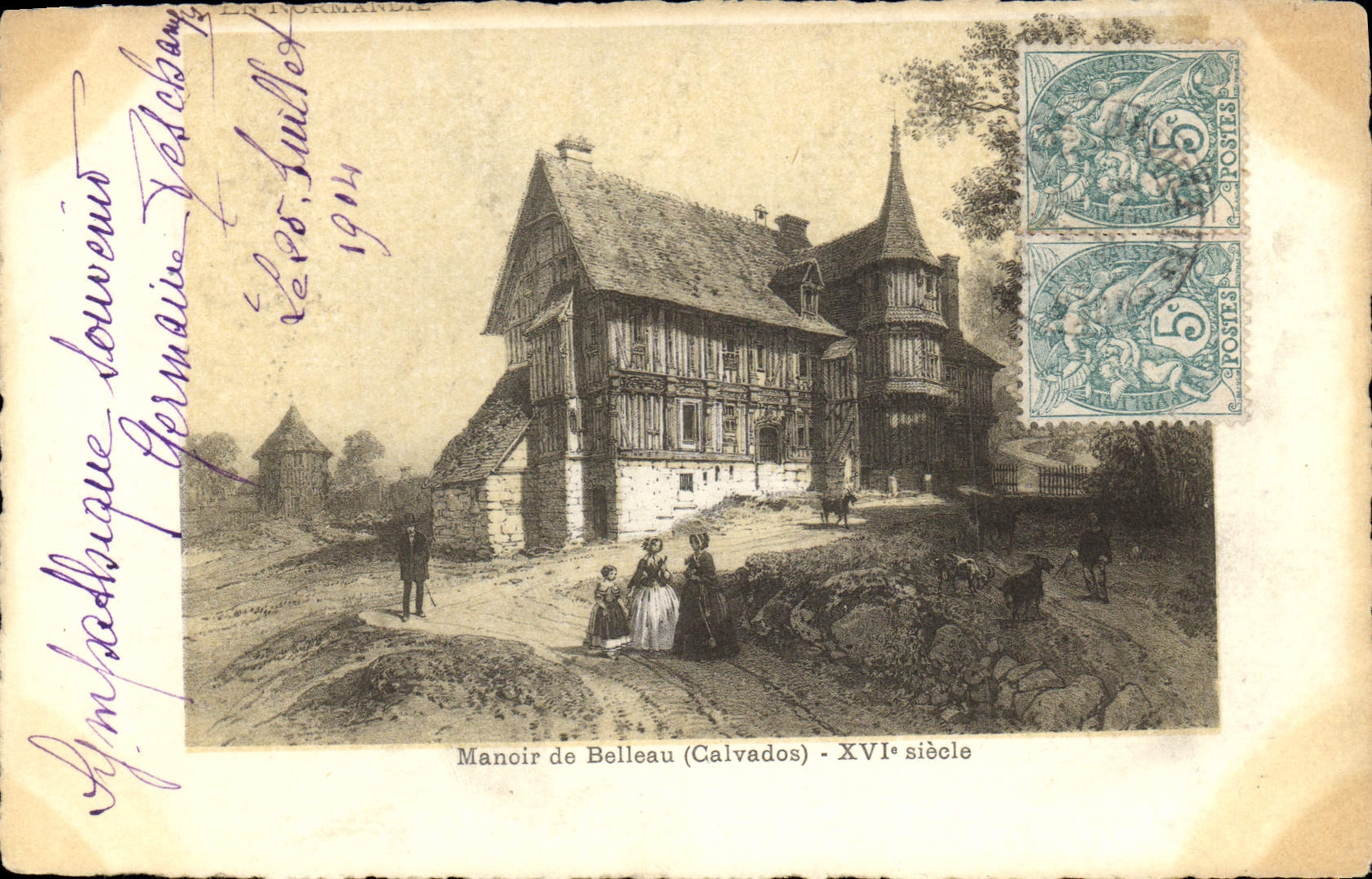 Schloss Belleau (Calvados) — 16. Jahrhundert — Künstlerische Ausgabe Supra, Paris