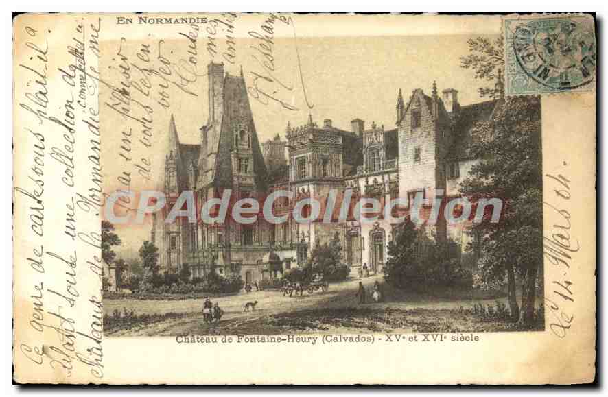 Schloss Fontaine-Heury (Calvados) — 15. und 16. Jahrhundert — Künstleredition & Hochwertig