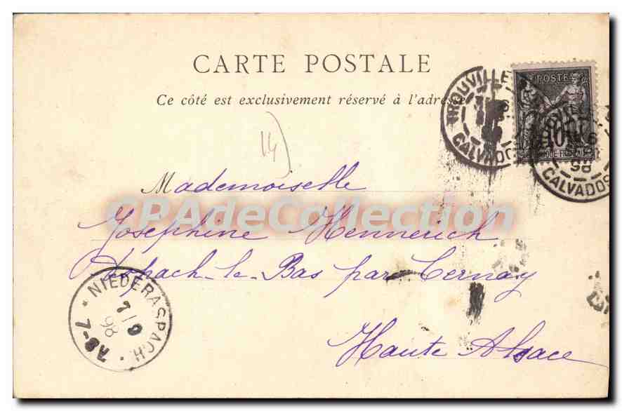 CPA Trouville Station des Paquebots du Havre  — Rückseite