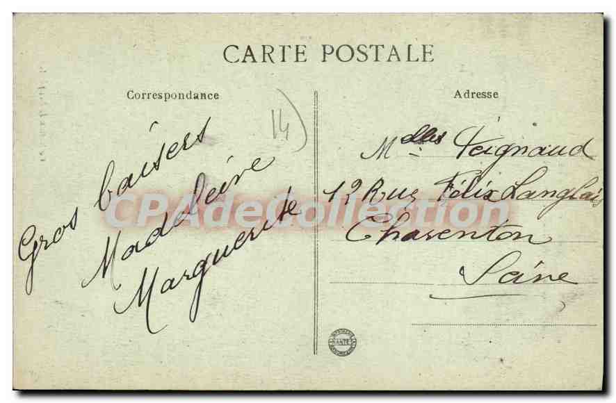CAEN - Tour des Gens d'Armes — Ancien manoir de Nollens (XVIe Siècle) — Collection I. A. phiol. — Reverso