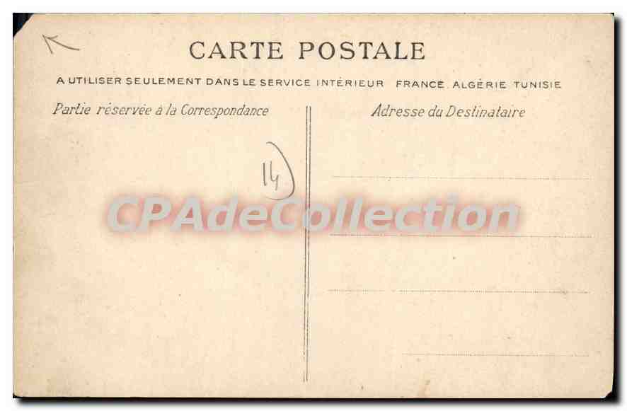 Cabourg — Gruppe von Villen. Familienstrand stark frequentiert — Die C.P.A. n°3009 — Rückseite