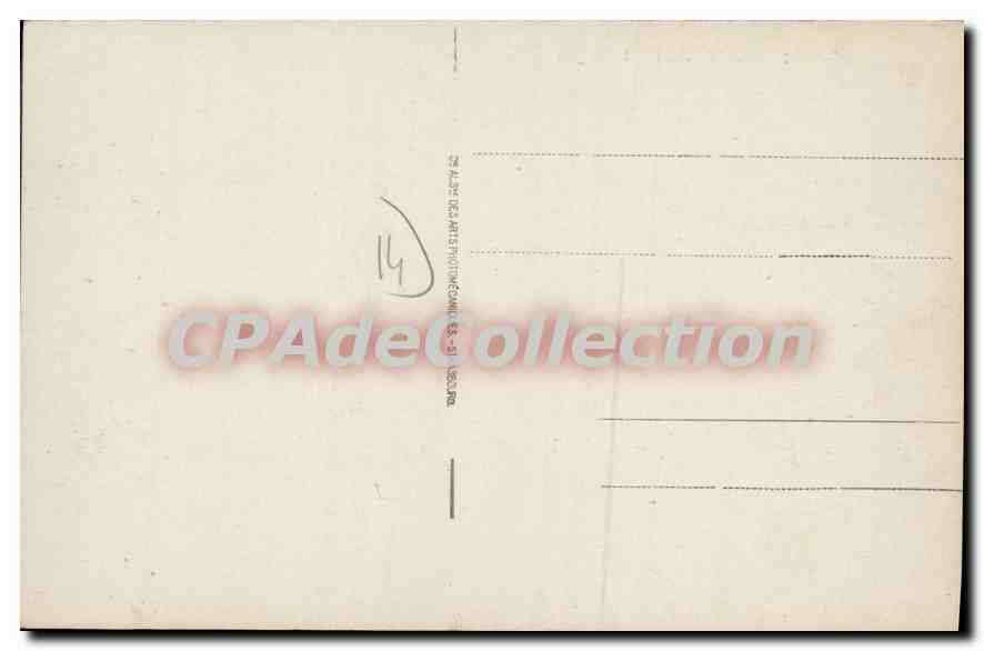 Villerville - Die Digue — Ansicht der Digue und des Schlosses an der Küste — Verlag CPADeCollection — Rückseite