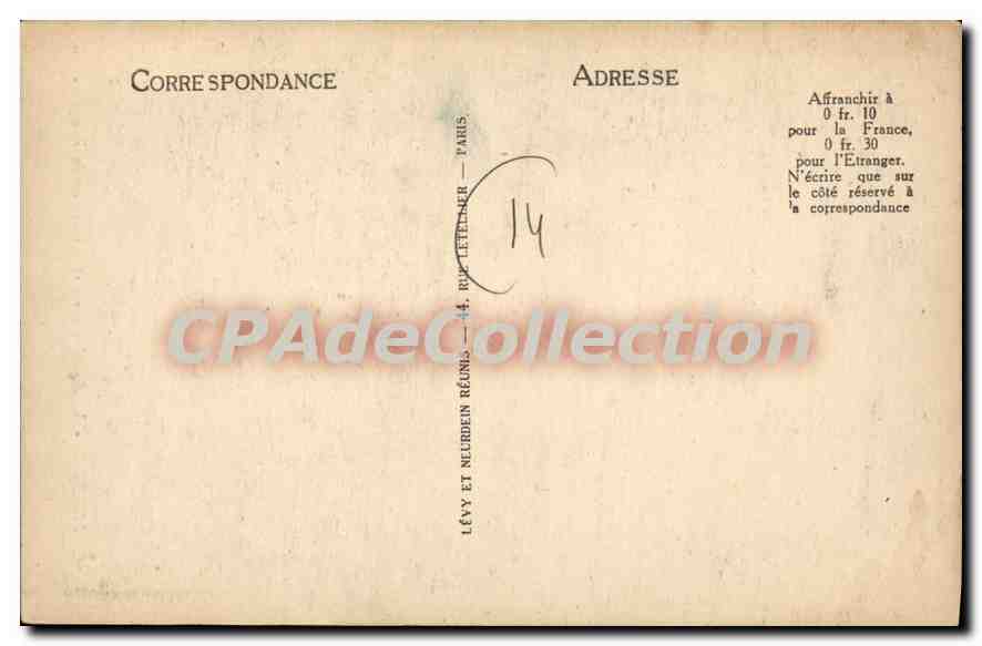 Lisieux - Alte Häuser und Wäschehaus am Touques — Verlag CPADeCollection, Nr. 14 — Rückseite