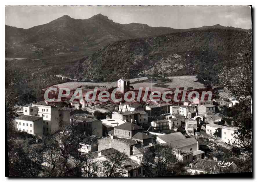 CPSM Le Perthus PO Frontiere d'Espagne Vue generale et Pic de St Christophe 