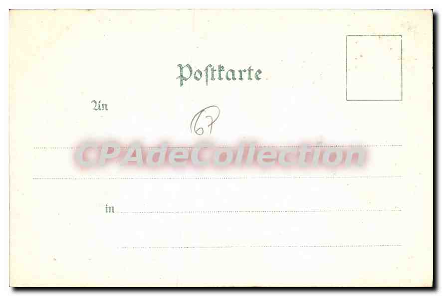 CPA Strassburg  — Rückseite