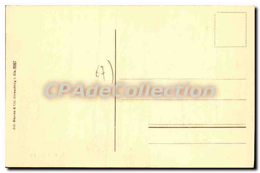CPA Ste Odile Heidenmauer le mur payen  — Verso