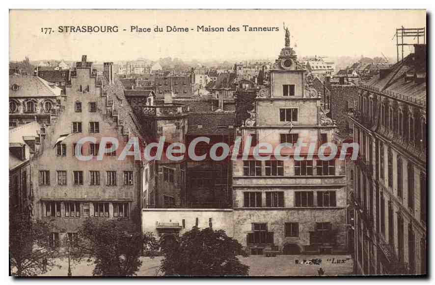CPA Strasbourg Place du Dome Maison des Tanneurs 