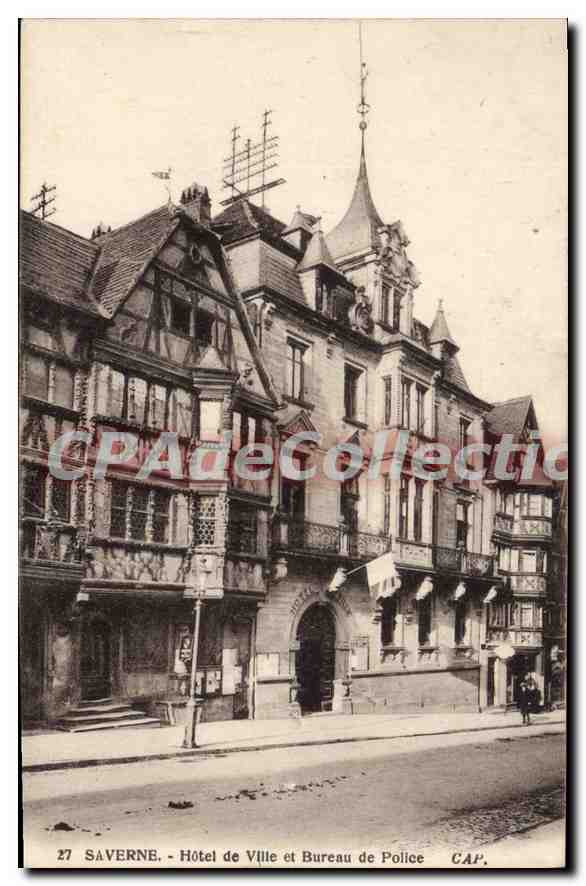 CPA Saverne Hotel de Ville et Bureau de Police 
