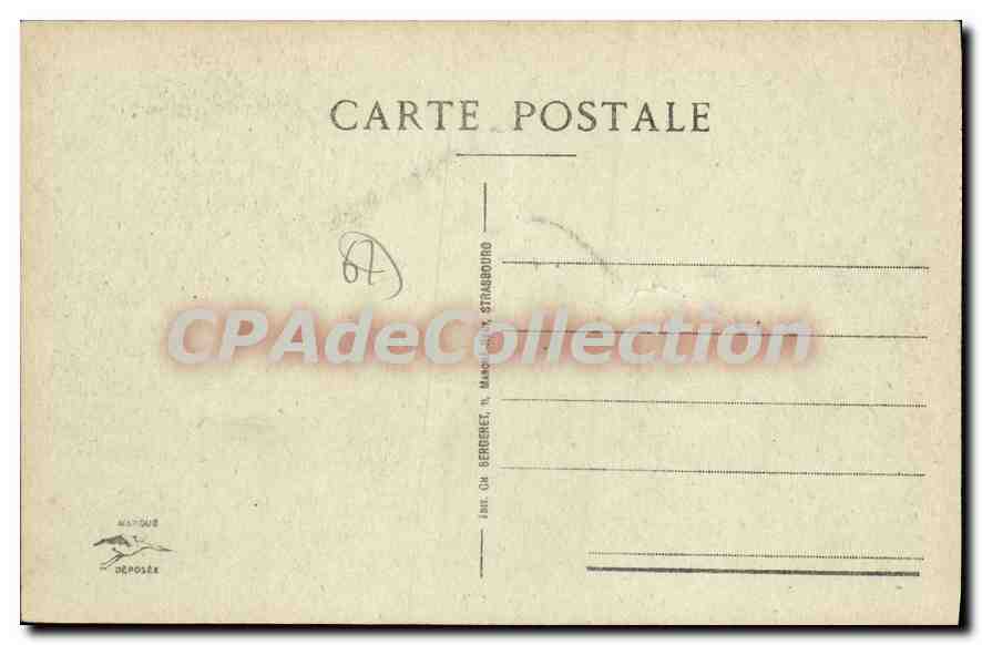 CPA La Visite Presidentielle a Strasbourg 8 Dec 1918  — Verso