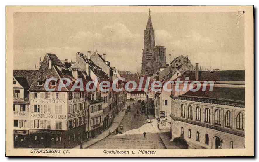 CPA Strassburg Goldglessen u Munster 