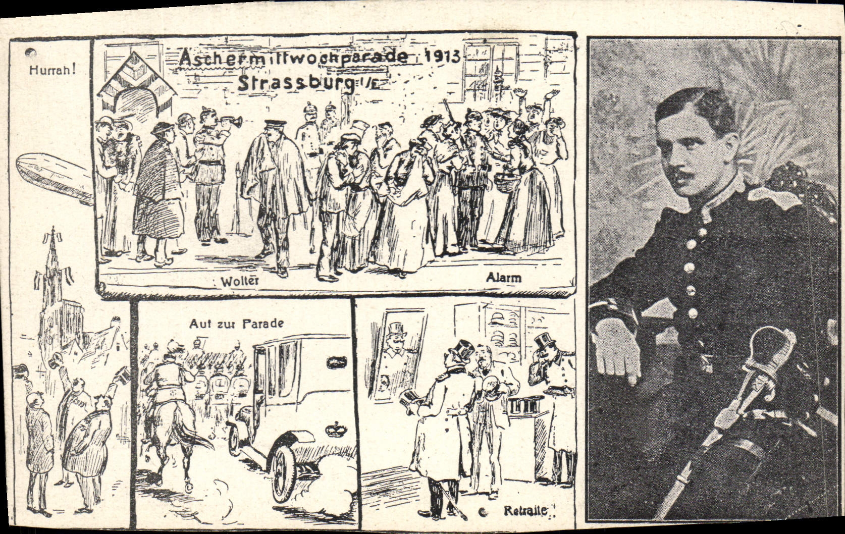 CPA Aschermittwoch Parade in Strassburg IE 1913 