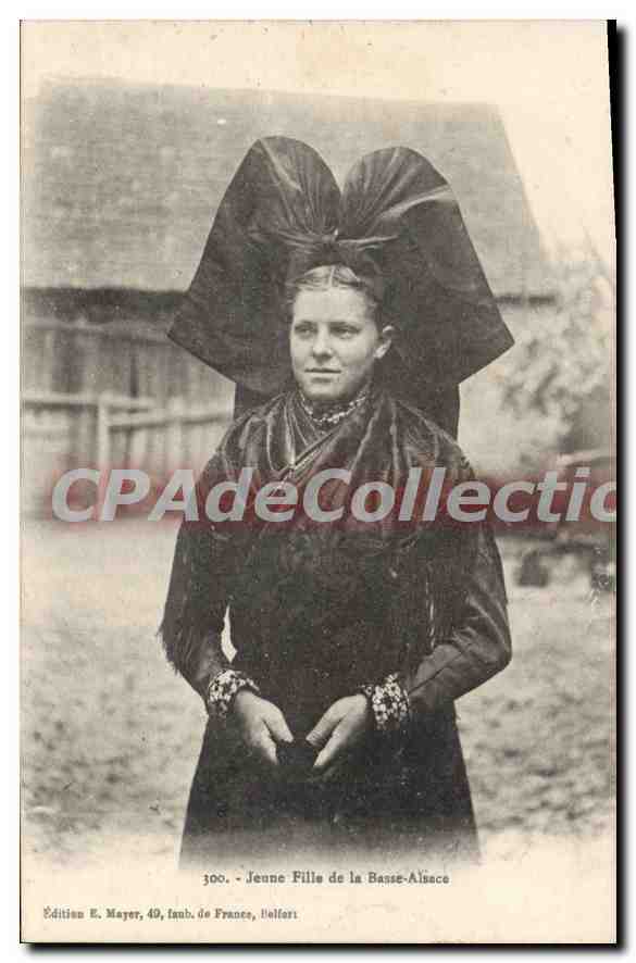 CPA Jeune Fille de la Basse Alsace 