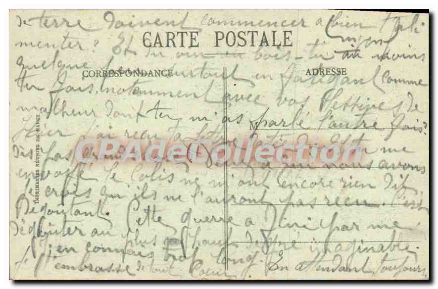 CPA Jeune Fille de la Basse Alsace  — Rückseite