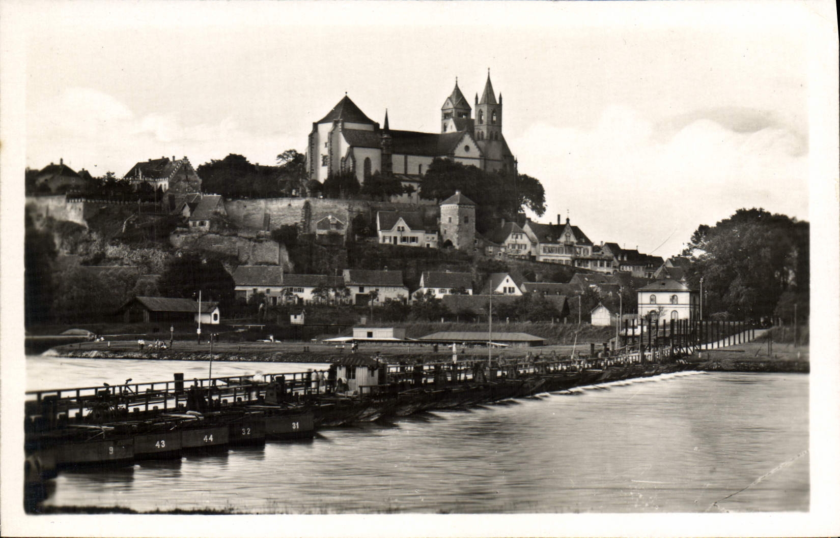 CPA Vieux Brisach Pont du Rhin 