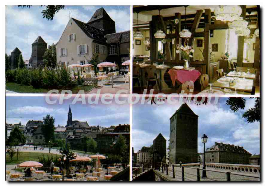 CPSM Ponts Couverts entre les bras La Bierstub de l'Ami Schutz