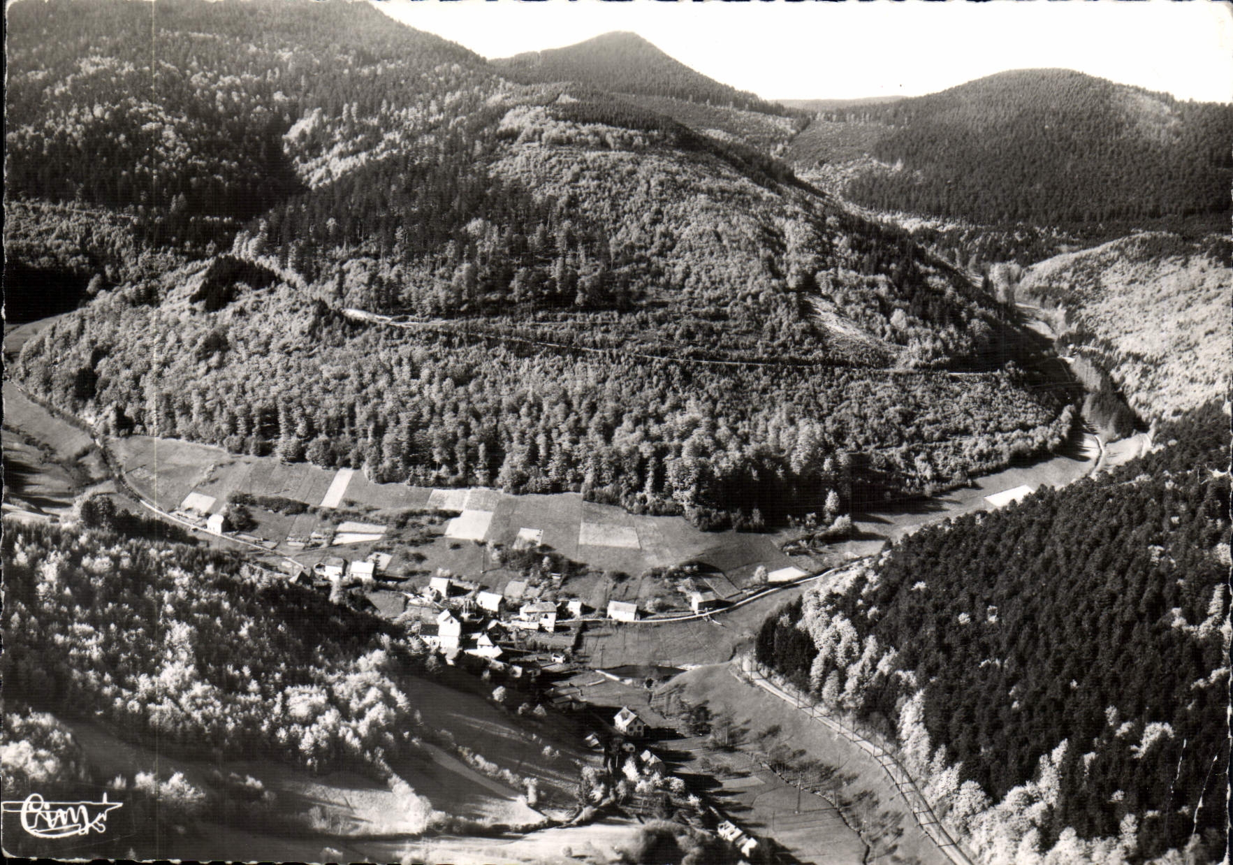 CPSM Grandfontaine Bas Rhin Vue panoramique aerienne 