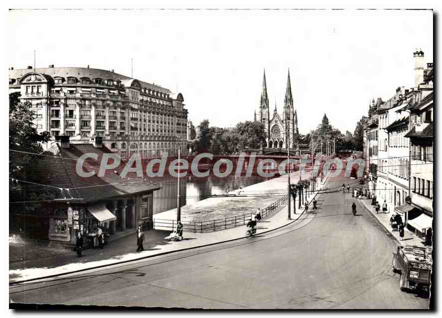 CPSM Strasbourg Bas Rhin Quai des Pecheurs Saint Paul Esca