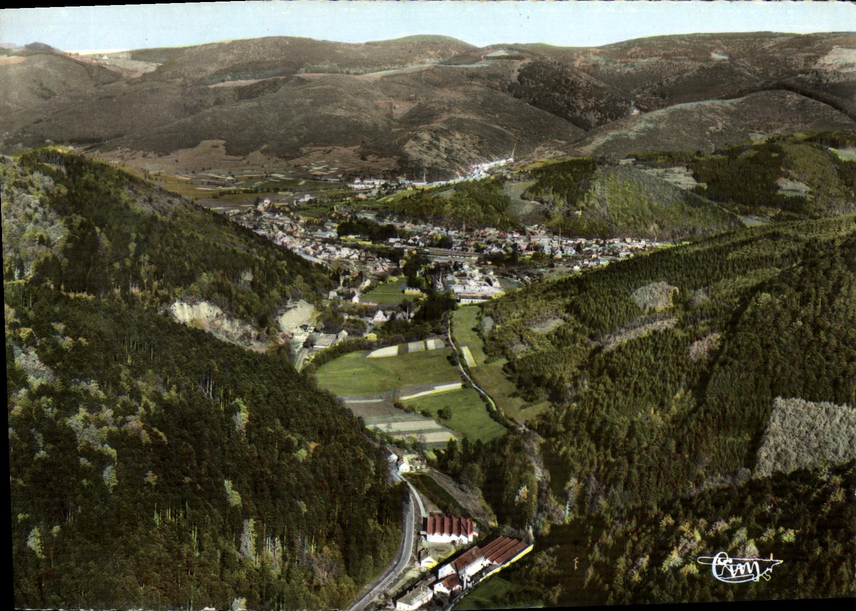CPSM Schirmeck Bas Rhin Vue panoramique aerienne 