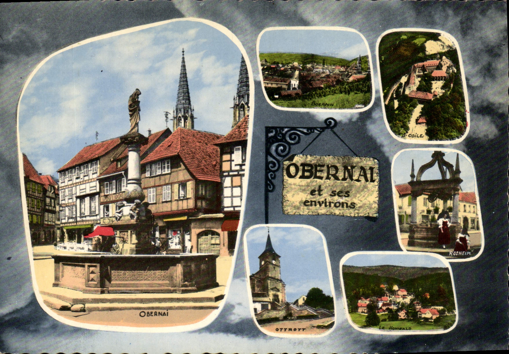 CPSM L'Alsace Pittoresque Obernai et ses environs 