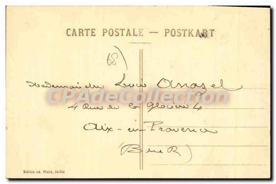 Thann — Tour des Sorcières et le Clochier de l'Église St-Thiébault — Édition Ad. Weick — Verso