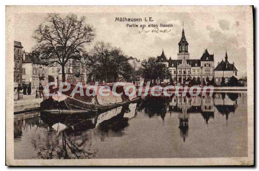 Mülhausen i. E. — Partie am alten Bassin — éditeur non visible