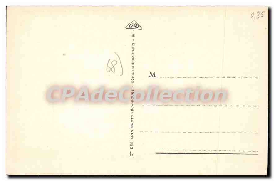 Colmar - Ansicht der Place Rapp von der Kathedrale St-Martin — Antike Ansichtskarte n°136 — Verlag C. des Arts Photomécaniques, Schiltigheim — Rückseite