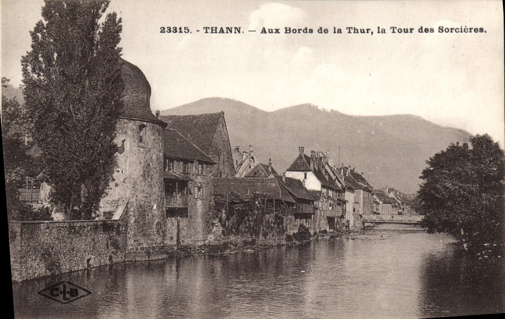 Thann — Ansicht der Ufer der Thur, die Turm der Hexen — C. Lardin, Besançon, n°23315