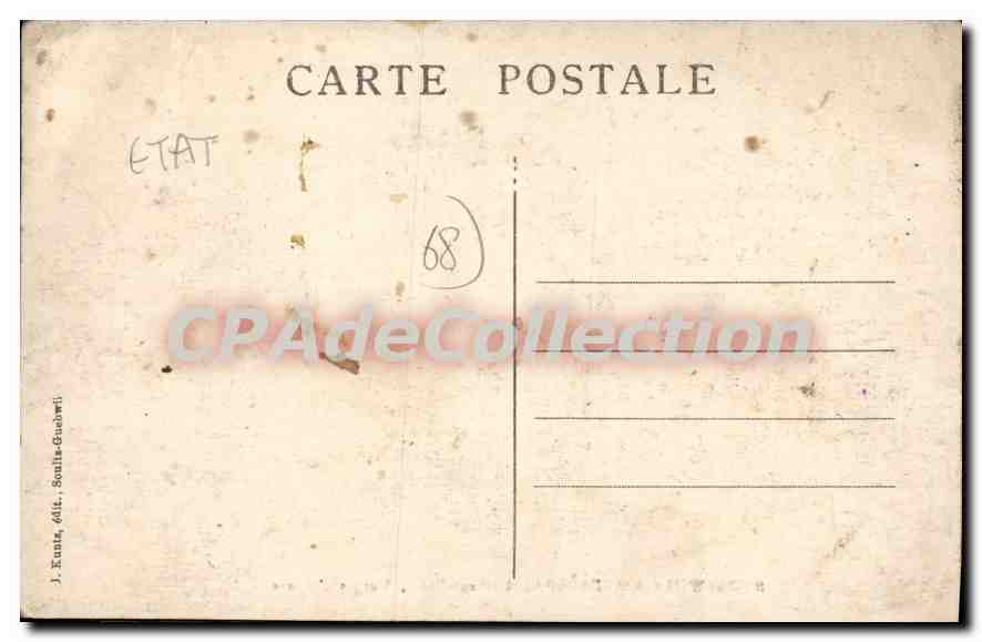 Stosswhir-Ampferspach (Haut-Rhin), Vosges d'Alsace — J. Kuntz, éditeur — Verso