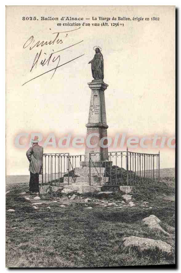 Ballon d'Alsace — Die Jungfrau des Ballon, errichtet 1862 (Höhe 1256 m)