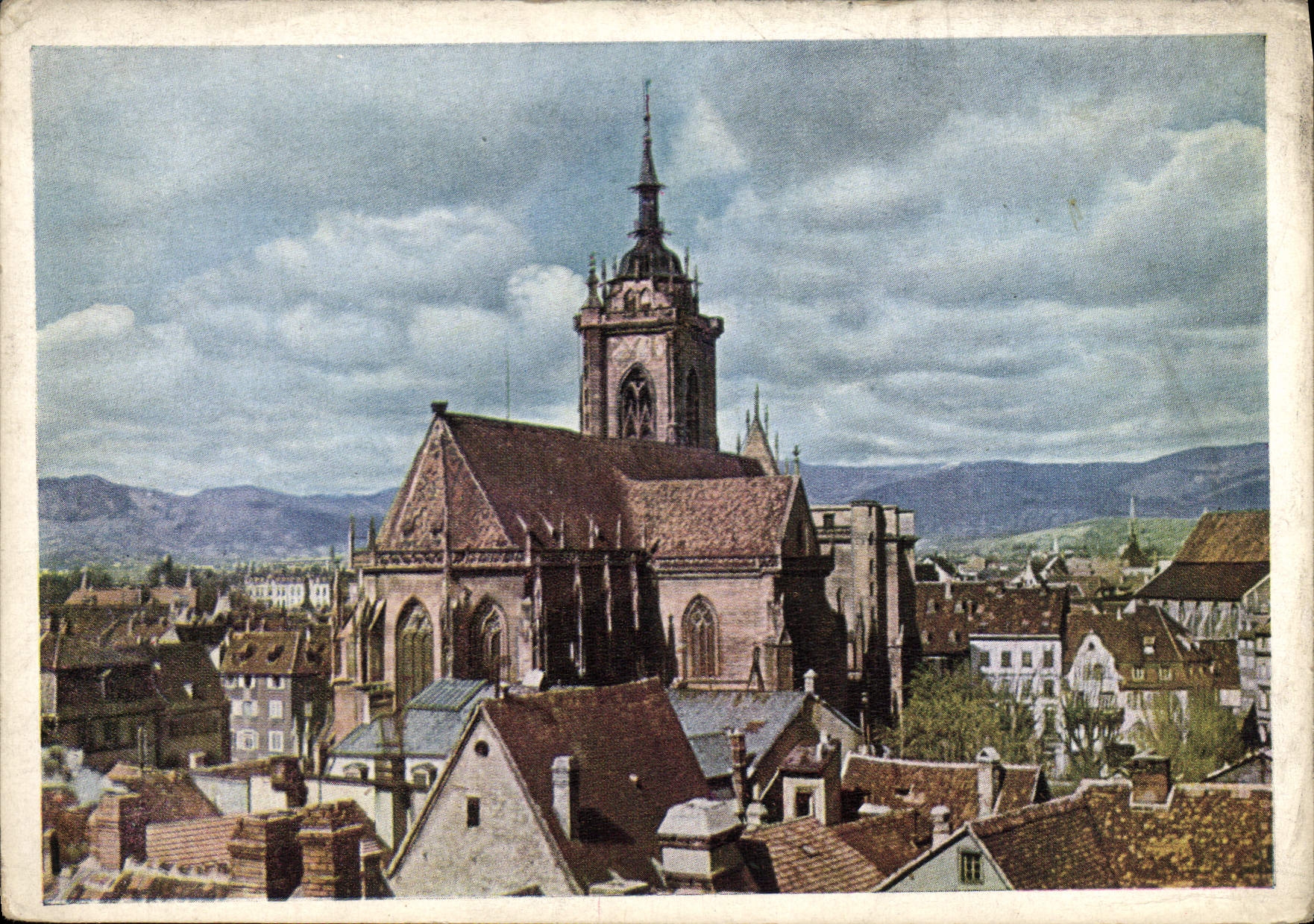 Colmar — Ansicht der Altstadt und der Vosges — Editionen J. Arnold