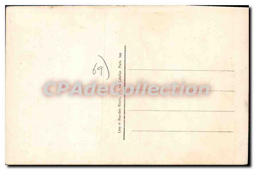 CPA Villefranche s Saone La Rue Nationale  — Verso