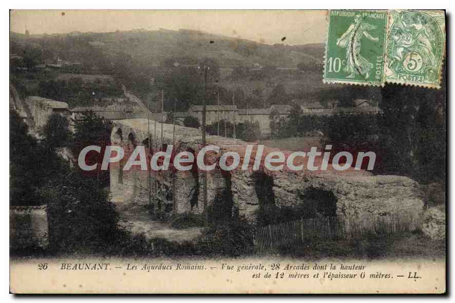 CPA Beaunant Les Aqueducs Romains Vue generale 