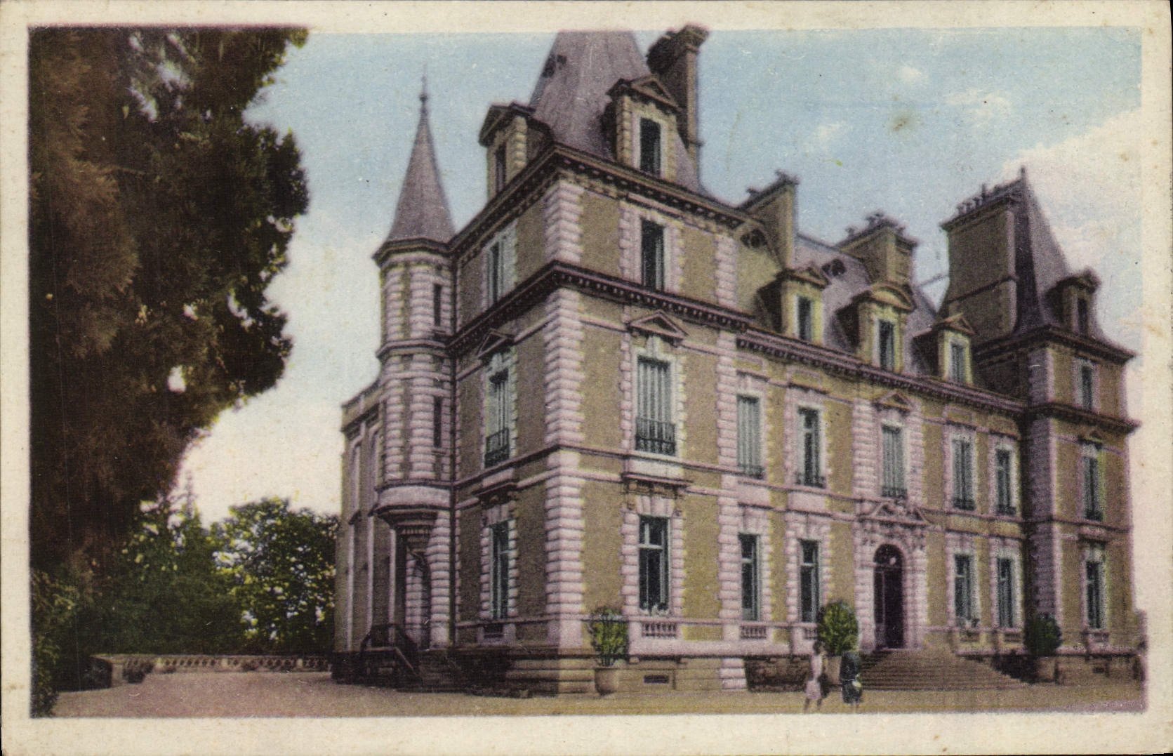 CPA Les Halles Rhone Le Chateau 