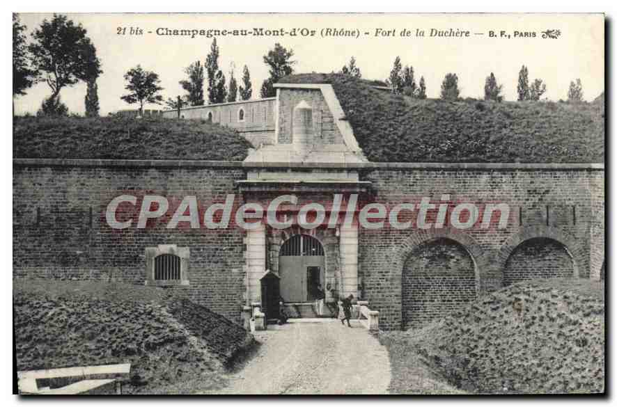 CPA Champagne au Mont d'Or Rhone Fort de la Duchere 
