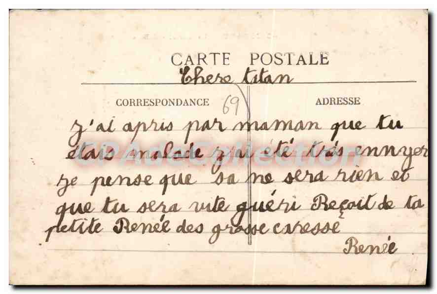 CPA Jonage Le Canal  — Verso
