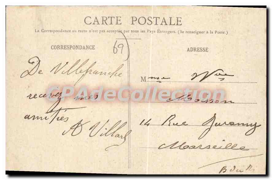 VILLEFRANCHE-sur-SAONE - Place du Promenoir - La Fontaine — Librairie du Centre, Chambion, édit. — Verso