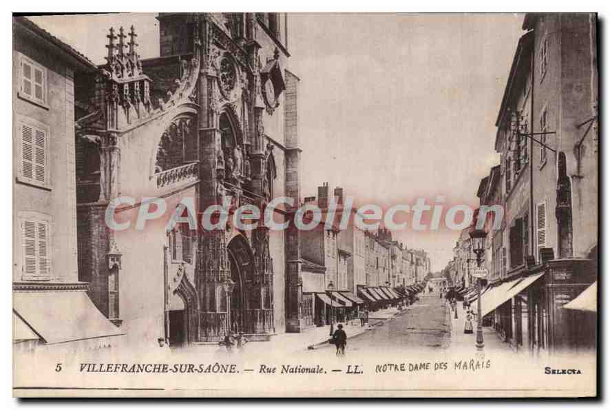 Villefranche-sur-Saône — Rue Nationale — Notre-Dame-des-Marais — Selecta