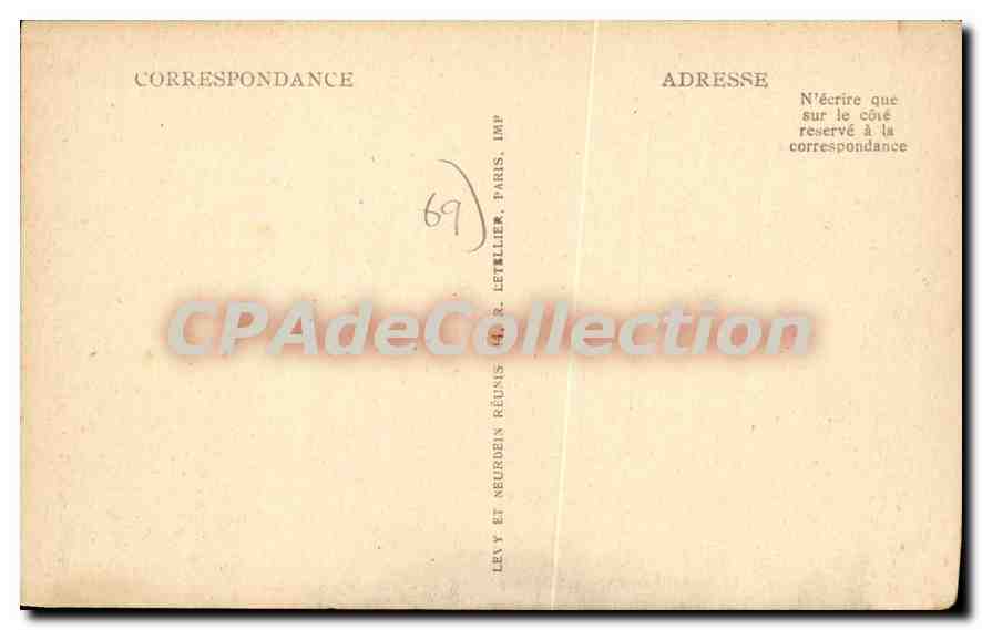 CPA Villefranche Sur Saone Place Carnot  — Verso