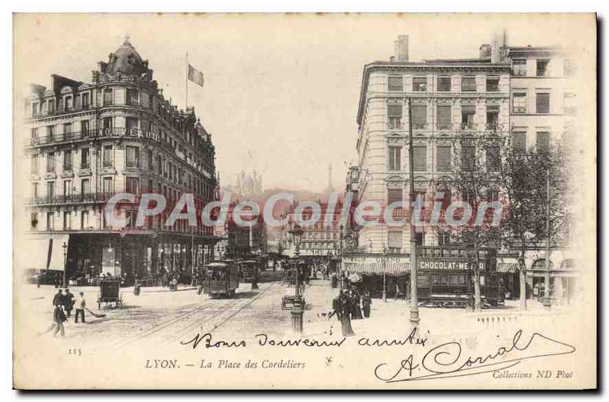 CPA Lyon La Place des Cordeliers 