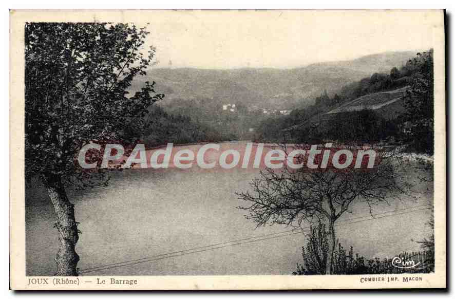 Joux (Rhône) — Le Barrage — Combier Imp. Macon - Anverso